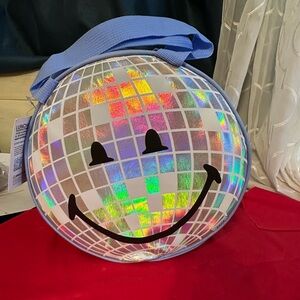 Yoobi Smileyworld  Light Blue Kids Lunch/Snack with Name Tag